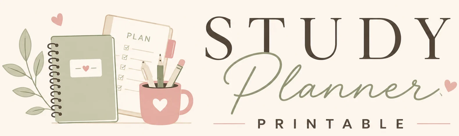 Study Planner Printable logo