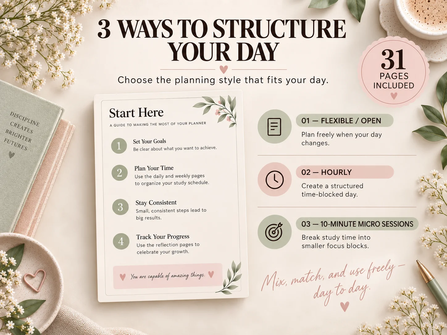 Daily Study Planner | Printable Study Planner for Students | A4 & US Letter | 40 Pages | Instant Digital Download - Image 10