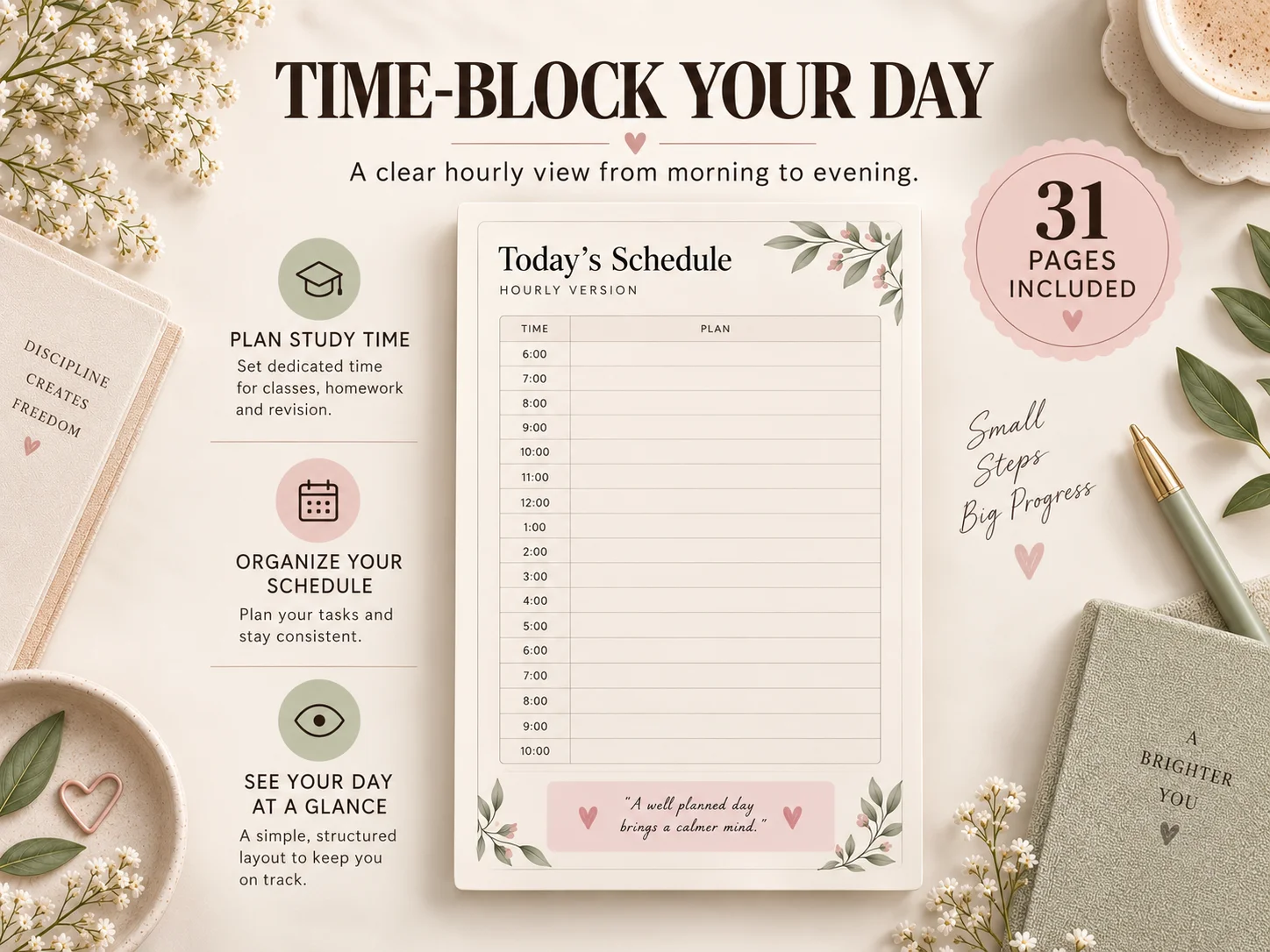 Daily Study Planner | Printable Study Planner for Students | A4 & US Letter | 40 Pages | Instant Digital Download - Image 9