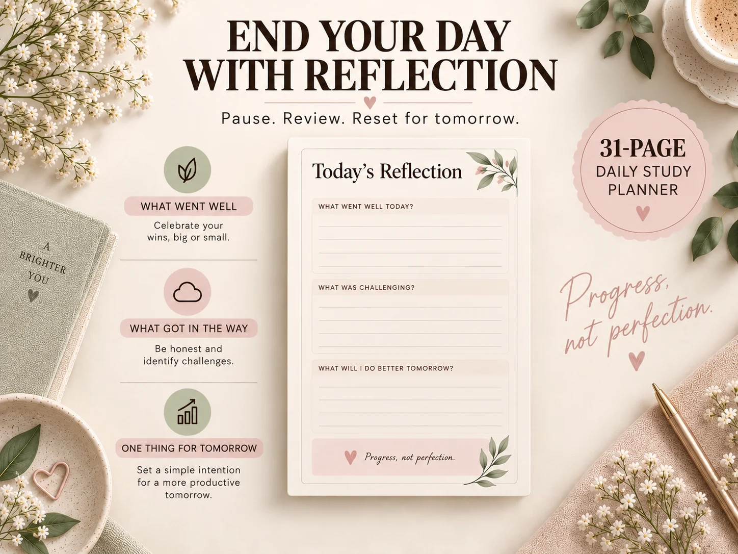 Daily Study Planner | Printable Study Planner for Students | A4 & US Letter | 40 Pages | Instant Digital Download - Image 8