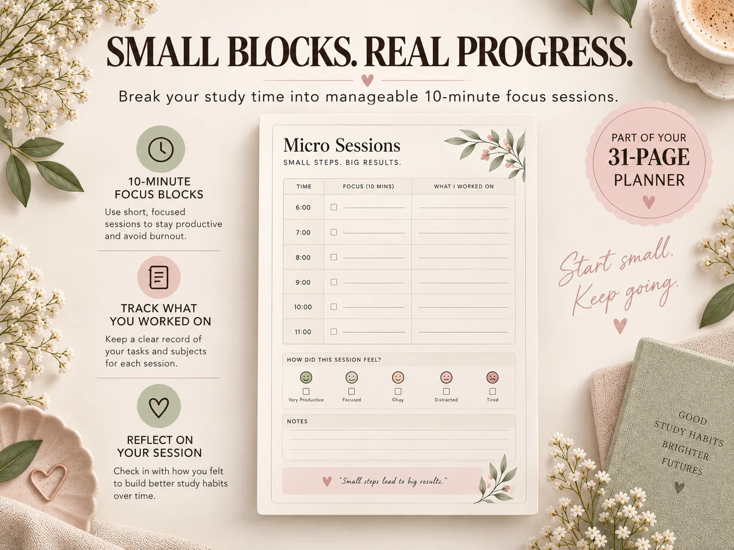 Daily Study Planner | Printable Study Planner for Students | A4 & US Letter | 40 Pages | Instant Digital Download - Image 11