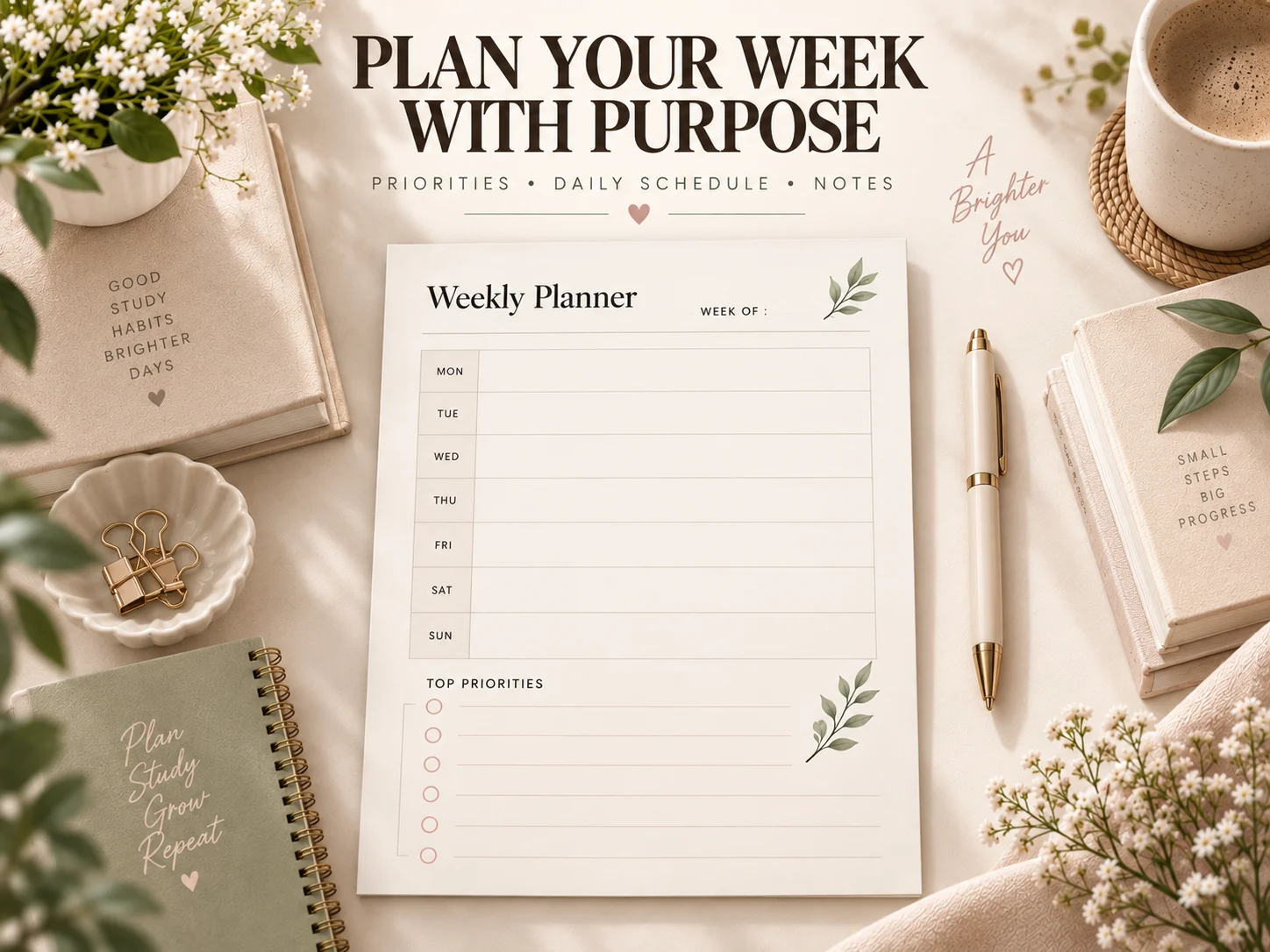 Study Planner Printable — Undated Student Planner for Assignments, Revision & Exams - Image 6
